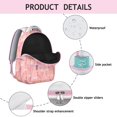 thumbnail image 4 of "Flamingo Print Bookbag for Work & School - Stylish & Durable Backpack, Waterproof Laptop Bag, Fashionable Gift for Women & Men", 4 of 6