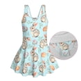 thumbnail image 6 of Tutolipy Easter Bunny Pattern Design Skirt Girls Swim Dress, Built in Shorts Comfort Childrens Swimwear for Beach Water Sport Size 10-11 Years, 6 of 8