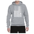 thumbnail image 2 of American Flag Fishing Rod USA Pride | Mens Fishing Hooded Sweatshirt Graphic Hoodie, Heather Grey, 3XL, 2 of 3