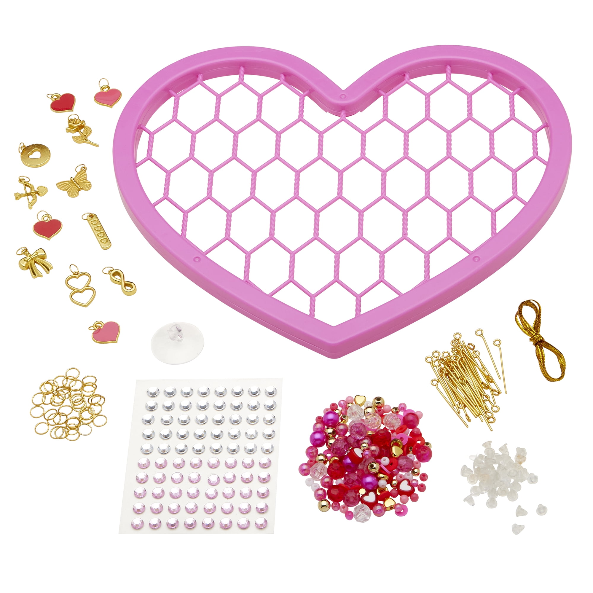 Roseart Beaded Expressions Hearts Sparkling Beaded Expresssions Kit