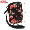 thumbnail image 2 of USA GEAR Compact Camera Case, Wrist Strap, Compatible with Canon Elph, Nikon Coolpix (Floral), 2 of 9