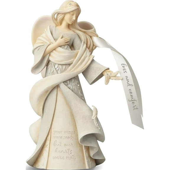 Fashion Foundations Loss And Comfort Angel Figurine (6 X 4.6) Made In China gm19548