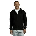 thumbnail image 4 of COUVER Men's Active Casual 100% Cotton Terry Zipper Hoodie, Black L, 1 Count, 1 Pack, 4 of 4