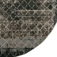 thumbnail image 3 of Evolution Trellis Vintage Rug Grey 8 Round Low Pile Polyester Dimensional Design, 3 of 6