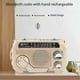 thumbnail image 2 of FM AM SW Radio Solar Charging Emergency Radios Receiver Hand Crank Bluetooth 5.2 Support TF USB, 2 of 5