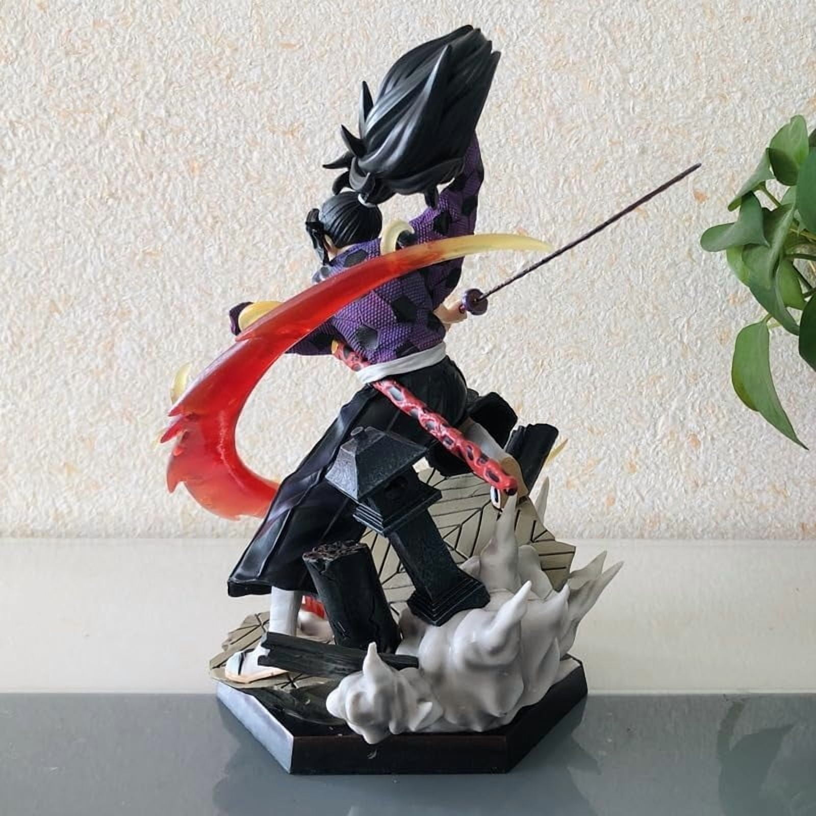 Kokushibo Figures, Kokushibo Swinging Sword Figure Statue 26cm/10.2inch PVC Figurine Cosplay Action Figures Model Collectible Anime Fans Gift