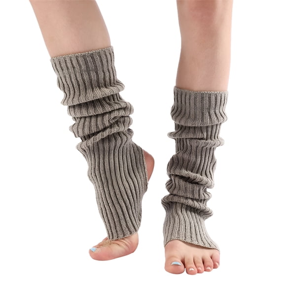 TELOLY Long Leg Warmer, Long Leg Warmer Womens Men 80s Party Ribbed Knit Dance Sports Leg Warmer