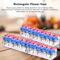 thumbnail image 2 of Acrylic Vase for Flowers, Long Rectangular Multi Holes Clear Acrylic Flower Centerpiece Acrylic Floral Box for Dining Table Wedding Rectangular Vase[30cm], 2 of 9