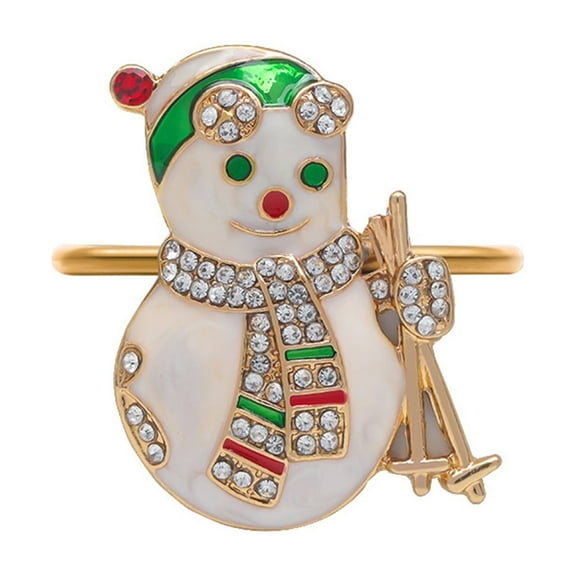 Wreath Napkin Rings Christmas Trees Napkin Holder Buckles for Christmas Holiday Wedding Party Dinner Table Decoration