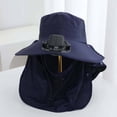 thumbnail image 4 of BotaniNest Portable Solar Powered Fan Hat For And Wide Brim Sun Outdoor Summer Hiking Travel, 4 of 6