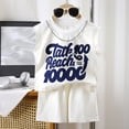 thumbnail image 2 of Kogui Little Boys Clothes T-Shirt and Shorts 2 Piece Outfit Set Toddler to Big Kid 5T 6T (White,5-6 Years), 2 of 4