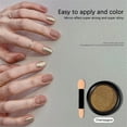 thumbnail image 6 of Dengmore Maillard Style Nail Polish Champagne Gold Bronzes Gold Rose Gold Mirror Glitter Effect Chromes Pigment Powder Manicure Tips with Sponge Applicators Salon Gel Manicure DIY at Home, 6 of 6