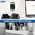 thumbnail image 2 of Wireless Charger, 3 in 1 Qi Fast Wireless Charging Station Charger Stand Fit for iPhone 12 11 Pro Max, Samsung Galaxy Phones, iWatch 6 5 SE, AirPods Pro, 2 of 9