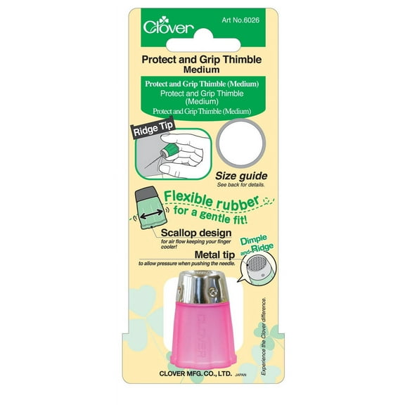 Clover Protect and Grip Flexible Rubber Thimble