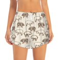 thumbnail image 2 of Pofeuu Vintage Farm Pigs Print Women's Athletic Shorts Running Workout Shorts Tummy Control Quick Dry Gym Shorts with Pockets Double layer sports shorts-Medium, 2 of 7