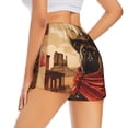 thumbnail image 3 of Haiem Western French Bulldog Cowboy Women's 2 in 1 Running Shorts - Lightweight Athletic Workout Gym Yoga Breathable Sports Shorts Liner with Phone Pockets-Large, 3 of 9