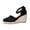 Black, variant on Women‘s Closed Toe Platform Wedge Sandals, Hollow Out Casual Summer Shoes with Adjustable Buckle Strap, Lightweight Comfortable Walking Sandals, Wide Width Available, Multiple Colors