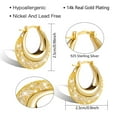 thumbnail image 5 of Lancharmed Gold Plated Hypoallergenic Earrings for Womens,Zircon Earring Women Gifts, 5 of 7
