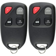 2 PACK KeylessOption Keyless Entry Remote Control Car Key Fob Replacement KPU41701 for 01-05 Mazda Miata Millenia