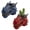 Red / Blue, variant on Esterno Dragon Head Planter Pots (6-Inch, Set of 2); Fantasy Dragon Head Shaped Gardening Container or Home Decor
