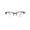 Shiny Black, variant on Optical Quality Narrow Half Horn Rim Rectangular Eyeglasses Frame Shiny Black