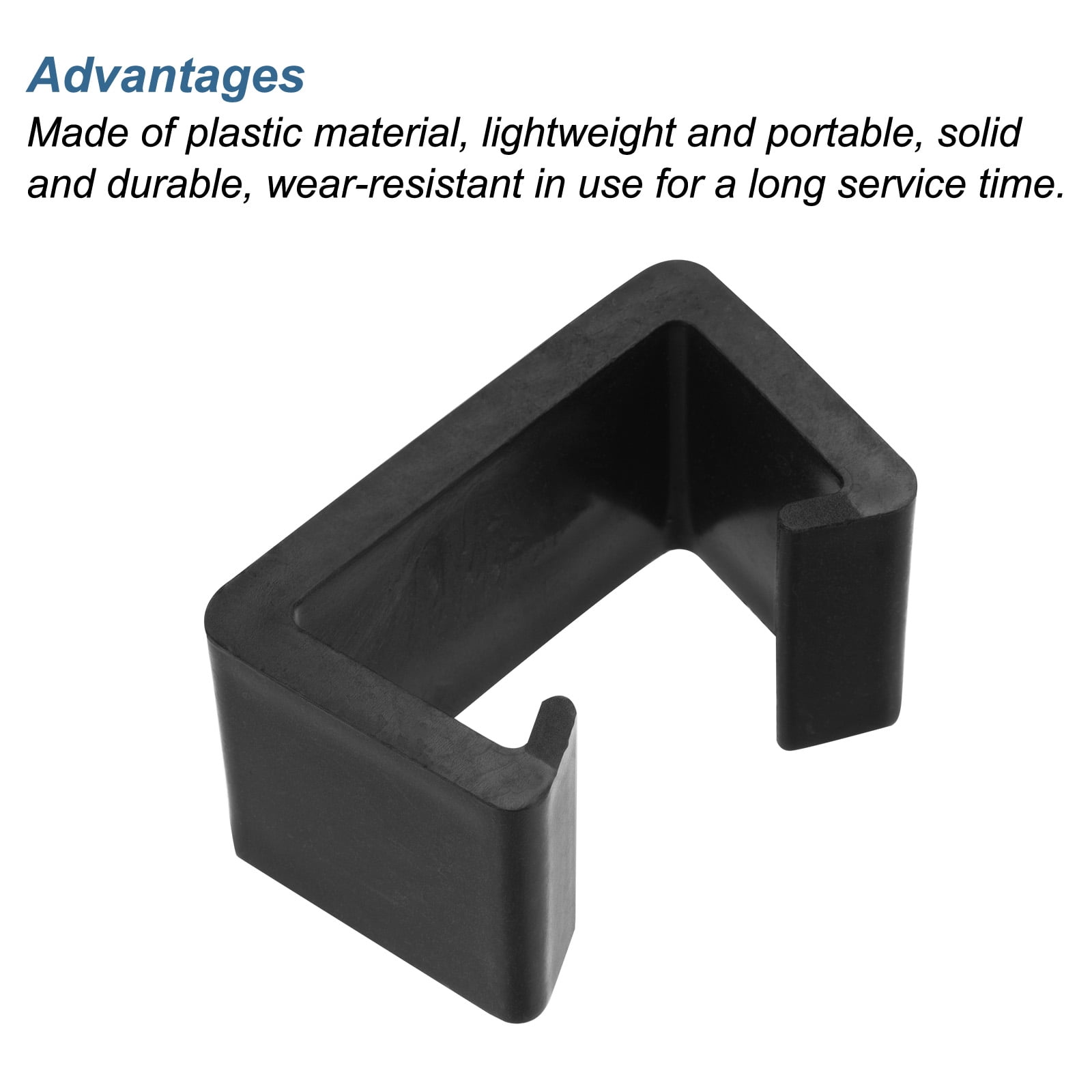 Unique Bargains Patio Furniture Clip Rattan Furniture Clamps Wicker Fasteners Black 8