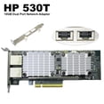 thumbnail image 2 of HP 530T 10Gb 2-Port PCI Ethernet Adapter 656596-B21 Low-Profile PCIe Card, 2 of 13