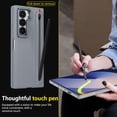 thumbnail image 5 of Decase for Samsung Galaxy Z Fold 4 Case with Pen Holder & Stylus, Camera Frame Stand,Pen Slot Phone Case with Screen Protector Matte PC Bumper Anti-Scratch Kickstand Cover for Z Fold 6,Gray, 5 of 12