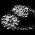 thumbnail image 1 of Chaîne de Perles en Acrylique 1M Rideau de Perles Octogonal Anneau en Acier Inoxydable Décoration Maison, 1 of 6