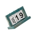 thumbnail image 1 of Rongfmy Practical Wooden Flip Chart Perpetual Calendar DIY Desktop Calendar Blue, 1 of 9