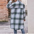 thumbnail image 5 of 2024 Autumn and Winter Fashion Plaid Jackets for Womens Plus Size Loose Plaid Printed Hatless Jacket Tops, 5 of 5