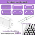 thumbnail image 2 of Flexible Bendable Ceiling Curtain Track, Ceiling Mount for Curtain Rail, Room Divider Ceiling Track for Curtains 9.8FT, 2 of 7