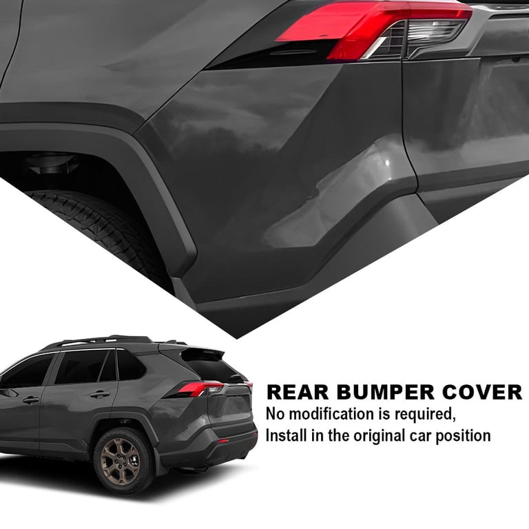 Rear Bumper Cover Extension Assembly Left Side Black Fit for
