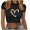 Black 8, variant on hotojiny Womens Valentine's Day Crop Tops Summer Fashion Short Sleeve Going out Tops Casual Crewneck T Shirt