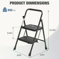 thumbnail image 6 of EverPick 2-Step Ladder for Household Use, Portable Lightweight Step Stool with Safety Buckle, Anti-Slip Feet, Foldable Design – Stable & Safe for Indoor/Outdoor, Kitchen, Bathroom, Garage, 6 of 6