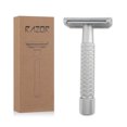 thumbnail image 2 of Er na Whityle Metal Safety Razor Classic Wet Shaver Large Handle Beard Shaped Razor TX03A With 10 Blades Free Shipping, 2 of 7
