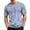 Blue, variant on Shirts For Men Casual Striped T-Shirts Short Sleeve Crewneck Basic Tee