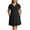 Black, variant on Cuteduck Womens Plus Size Dress Criss Cross V Neck Short Sleeve Summer Casual Dress 1X-5X