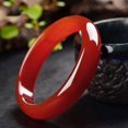 thumbnail image 2 of Pulsera de ágata roja y jade para mujer, brazalete redondo de 60-62 mm, 2 of 2