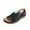 Blue, variant on Xunlbb Sandals for Women Women's Summer Plus-size Wide Strip Back Empty Paste Wedge Sandals Beach Sandals for Woman on Clearance
