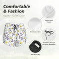 thumbnail image 6 of Picia Daisies Flowers Pattern Women's 2 in 1 Athletic Running Shorts High Waisted Workout Casual Gym Sweat Shorts with Comfy Liner Zipper Pockets-XX-Large, 6 of 9