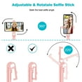 thumbnail image 2 of Selfie Stick Upgraded Aluminum Alloy Selfie Stick Tripod, Flexible Extendable Camera Tripod with All Apple iPhone, Samsung Galaxy, Cell Phones, 2 of 7