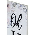 thumbnail image 5 of 35.75" Floral "Oh Hello" Wooden Wall Sign, 5 of 7