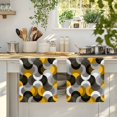 thumbnail image 4 of Yellow Grey Abstract Kitchen Towels Set of 4, Modern Geometric Ombre Artwork Absorbent Dish Towels for Kitchen, Microfiber Hand Towel, Quick Drying Tea Towel for Cleaning Decorative Dishcloths, 4 of 7
