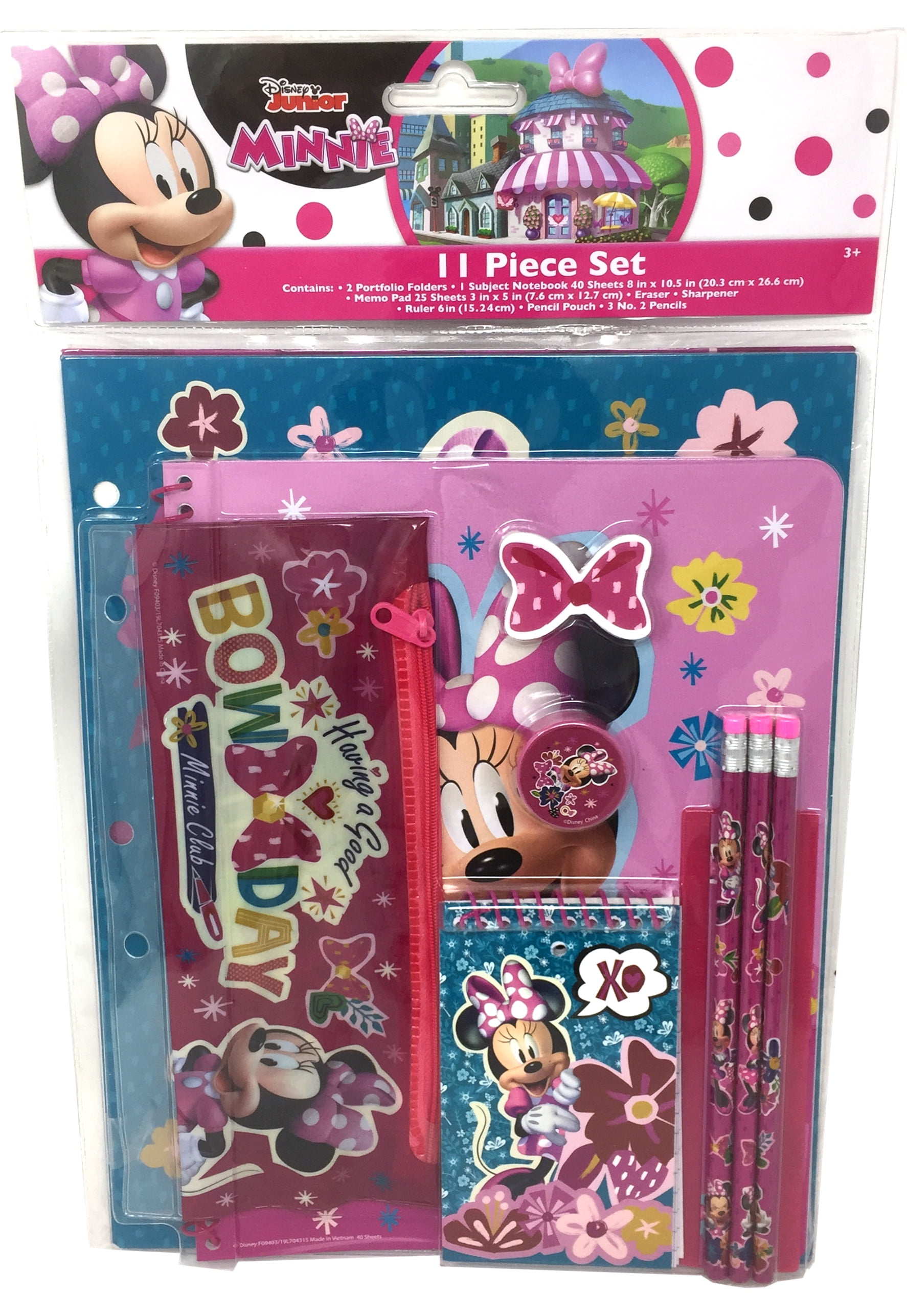 Minnie Bow-Tique 11 Piece Stationery Set - Walmart.com - Walmart.com