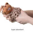 thumbnail image 3 of Ivymei 4 Pack Cute Animal Chenille Towels, Absorbent Hanging Towels for Bathroom, Quick Dry with Loop (Mix Color), 3 of 7