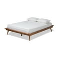 thumbnail image 2 of Baxton Studio Karine Mid-Century Modern Walnut Brown Finished Wood Full Size Platform Bed Frame, 2 of 9