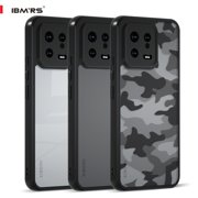 IBMRS For Xiaomi 13 Case, Shockproof Clear Phone Case (Camo Black)