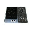 thumbnail image 3 of True Induction TI-1+2B Built-in UL858 Certified, 23-inch 1 Induction + 2 Gas Burner Combination Gas & Induction Cooktop, 3 of 6