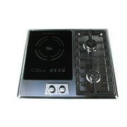 True Induction TI-1+2B Built-in UL858 Certified, 23-inch 1 Induction + 2 Gas Burner Combination Gas & Induction Cooktop